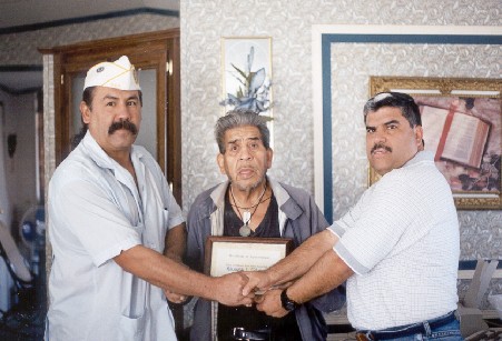 Dad recieving his American Legion Card!